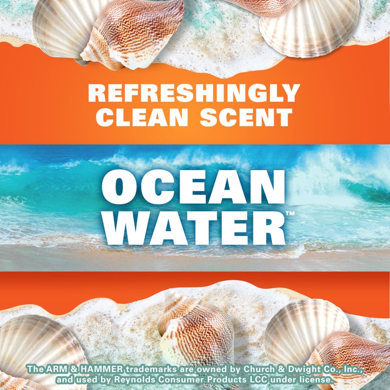 Hefty Medium Trash Bags, Ocean Water Scent, 8 Gallon, 26 Count - Image 2