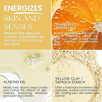 SENSONATURALE Senso Naturale Phyto Foam Refreshing Clay Solid Shower Gel Stimulating Energizing and Removes Stress For All Skin Types Equivalent to 3 Bottles of Traditional Shower Foam - Image 5