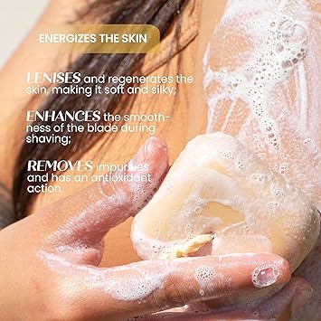 SENSONATURALE Senso Naturale Phyto Foam Refreshing Clay Solid Shower Gel Stimulating Energizing and Removes Stress For All Skin Types Equivalent to 3 Bottles of Traditional Shower Foam - Image 2