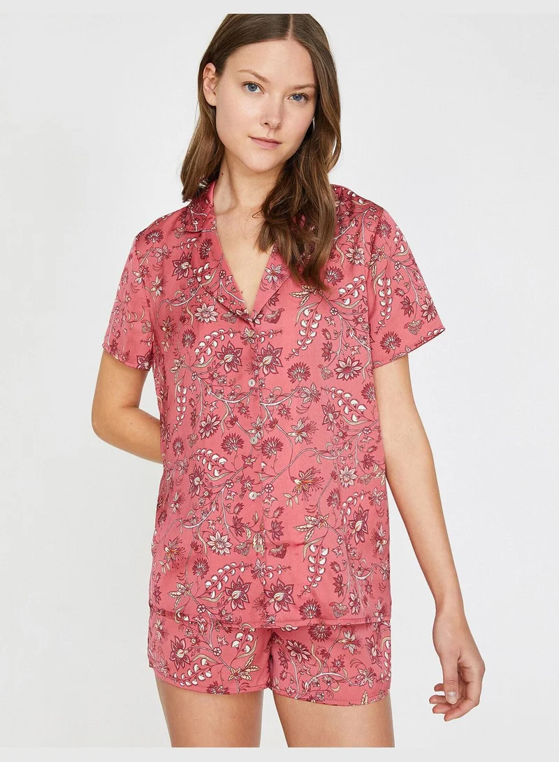 كوتون Patterned Pyjama Top