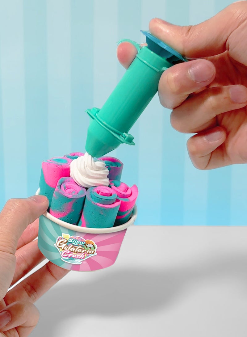 Slimy Gelateria Rolls DIY Ice Cream Rollz Kit with Scented Slimy & Decorations - Assortment of 2, Soft & Scented, Safe BPA-Free,  Gluten-Free, Swiss Formula Gift Set for Kids 6+ Years - Image 5