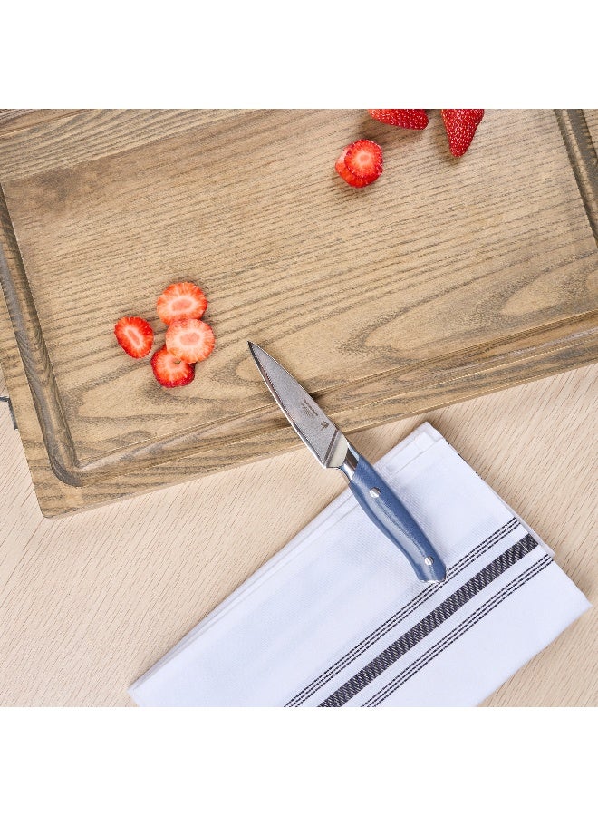 Restaurantware سكين تقشير احترافية 3 بوصة من سينسي، 1 سكين ياباني حاد - فولاذ داماسك عالي الكربون، 67 طبقة، سكين تقشير فولاذي أزرق، مقبض مريح، لقطع، تقشير، وتقطيع - Image 3