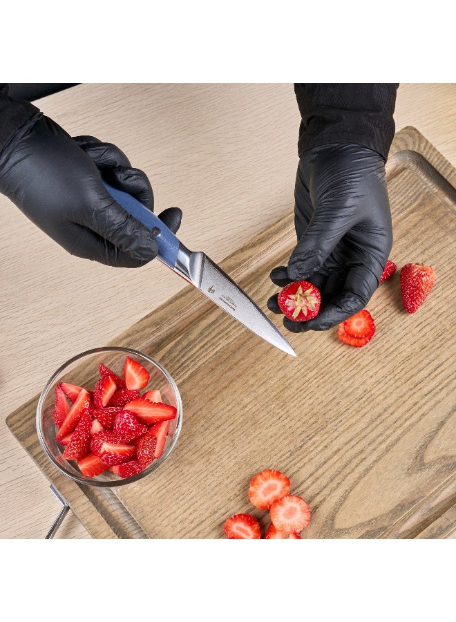 Restaurantware سكين تقشير احترافية 3 بوصة من سينسي، 1 سكين ياباني حاد - فولاذ داماسك عالي الكربون، 67 طبقة، سكين تقشير فولاذي أزرق، مقبض مريح، لقطع، تقشير، وتقطيع - Image 5