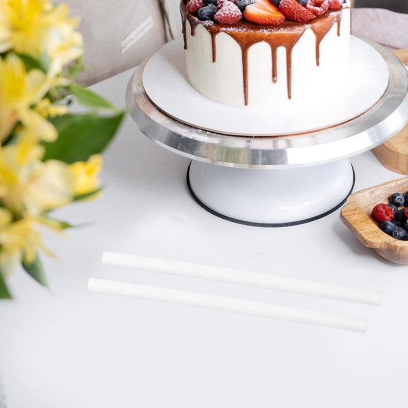 Gadpiparty 50pcs White Plastic Cake Support Rods for Tiered Cakes Stable and Easy Installation Dowels Sticks for Restaurants and Homes Reusable Sturdy Pp Material - Image 5