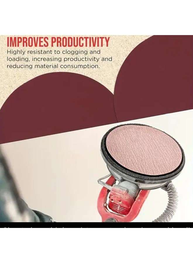 25pcs 240 Grit 9 Inch Sanding Disc Zirconium Aluminum for Drywall Smooth Surface - Image 5