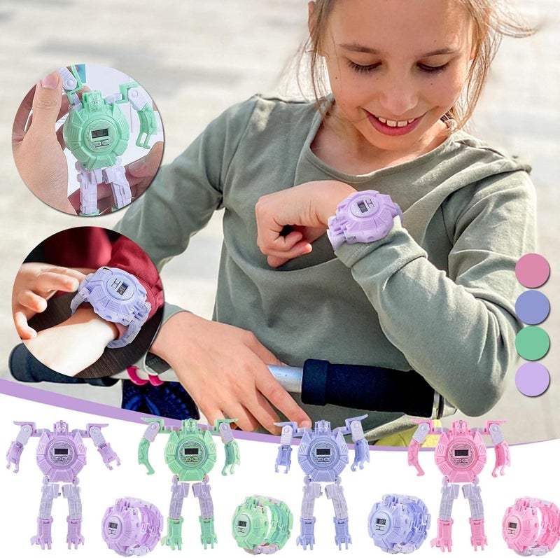 klarako Transformers Gaming Robot WatchWearable Deformable Robot Watch Toy, Deformable Gaming Robot Watch Toy, Christmas Interesting Learning Toy for Kids - Image 2