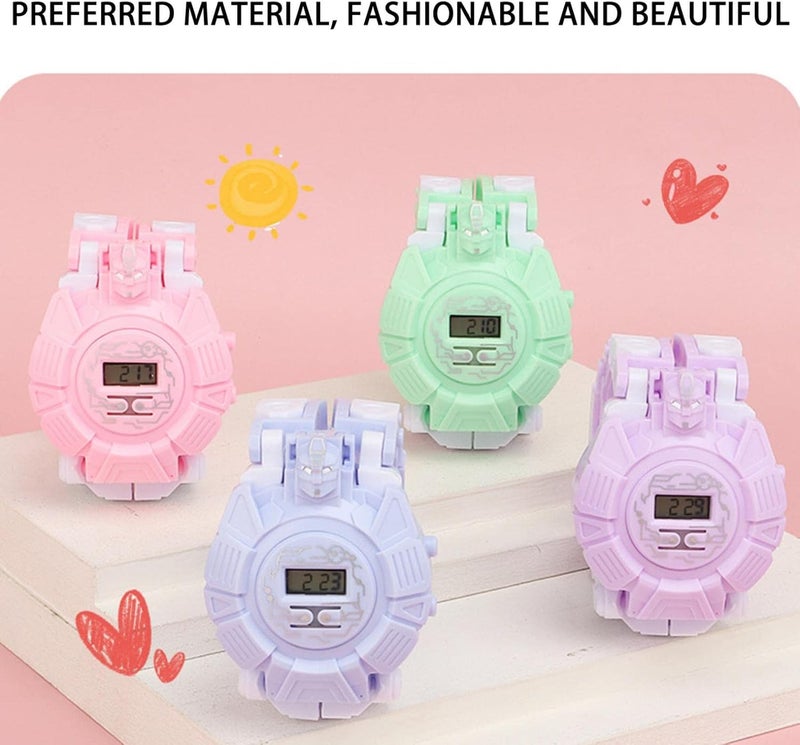 klarako Transformers Gaming Robot WatchWearable Deformable Robot Watch Toy, Deformable Gaming Robot Watch Toy, Christmas Interesting Learning Toy for Kids - Image 3