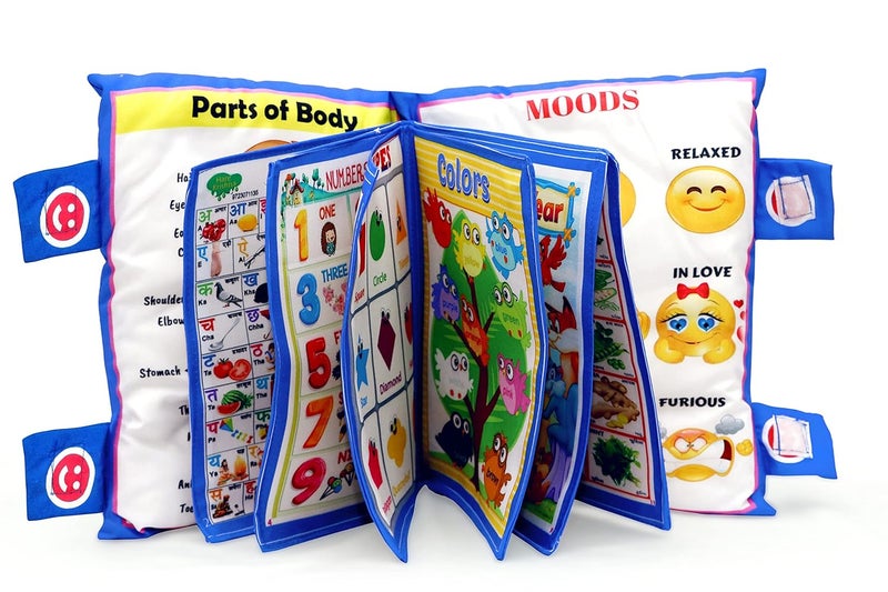 Heel International Kids Printed Silky Soft Pillow I Kids Printed Cartoon Character Pillow I Colour Blue  - Image 3