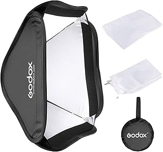 Godox GODOX 80x80cm/32x32inch Portable Softbox for Camera Flash Speedlight Photography Suit for Godox S-Type Bracket - Image 1