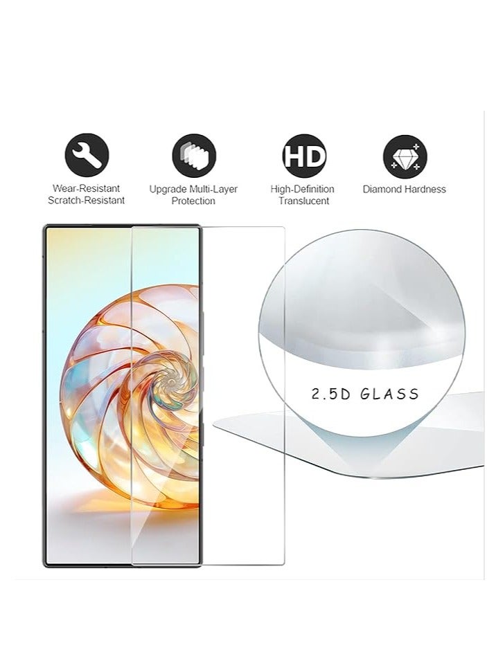 general 4 Pieces Tempered Glass Screen Protector, Compatible with Nubia Z60 Ultra, High Light Transmittance Glass, Scratch Resistant, Compatible Case, Oil Resistant, Nubia Z60 Protector - Image 2