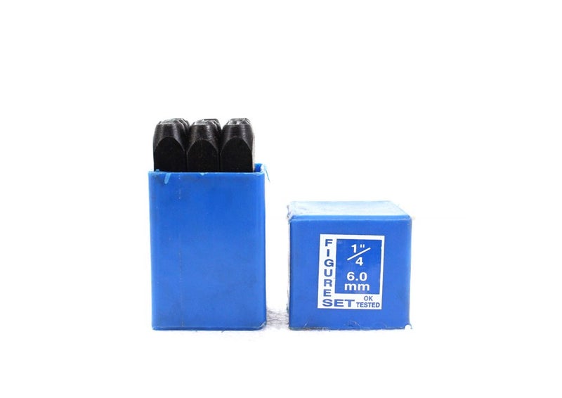 Number Punch Set 0-9 Numeric (6 mm/1/4 Inch)