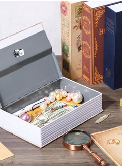 RENOVO Book Safe with Key 26 X 20 X 6.5 CM Portable Hidden Mini Safe Great for Traveling Storing Money Jewelry and Passports  - Image 3