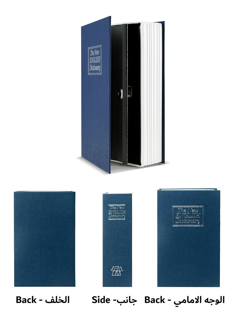 RENOVO Book Safe with Key 26 X 20 X 6.5 CM Portable Hidden Mini Safe Great for Traveling Storing Money Jewelry and Passports  - Image 4