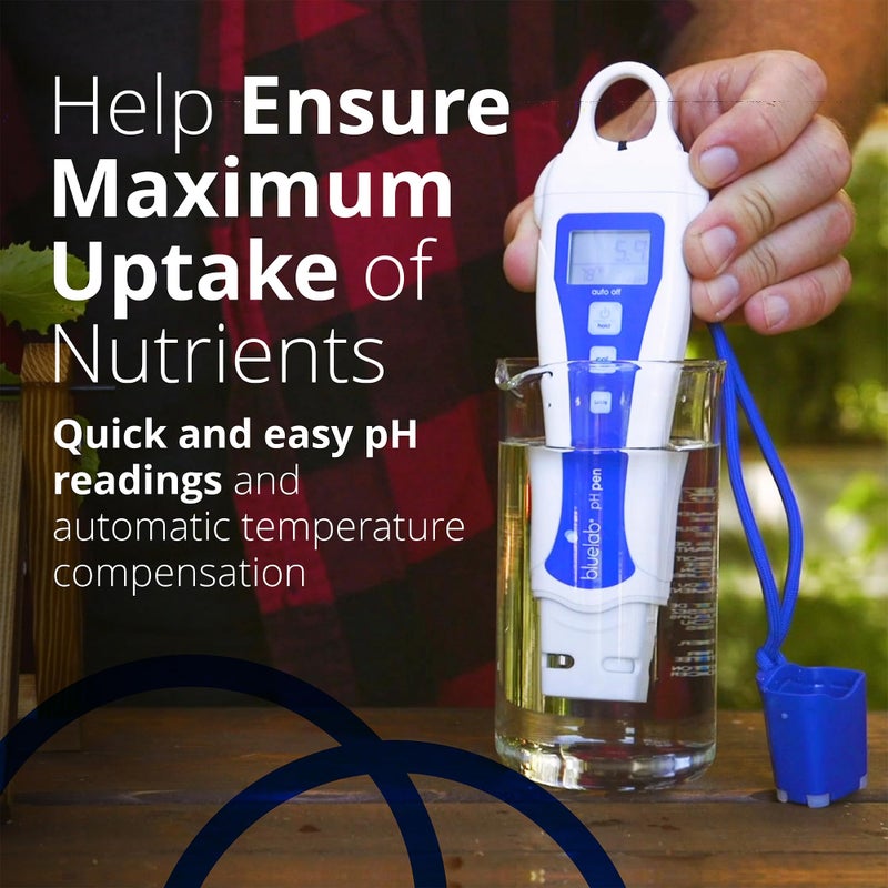 bluelab Bluelab pH Pen Meter and Probe Care Kit pH with Calibration Supplies, Storage Solution & Brush, Reliable Digital Tester for pH, Temperature in Growing Solutions, Optimal Plant Health and Yield  - Image 2