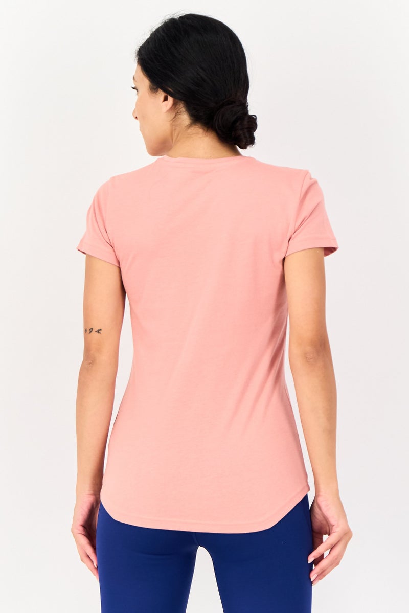 PUMA Women Sportswear Fit Short Sleeve Outdoor Top, Pink - Image 4