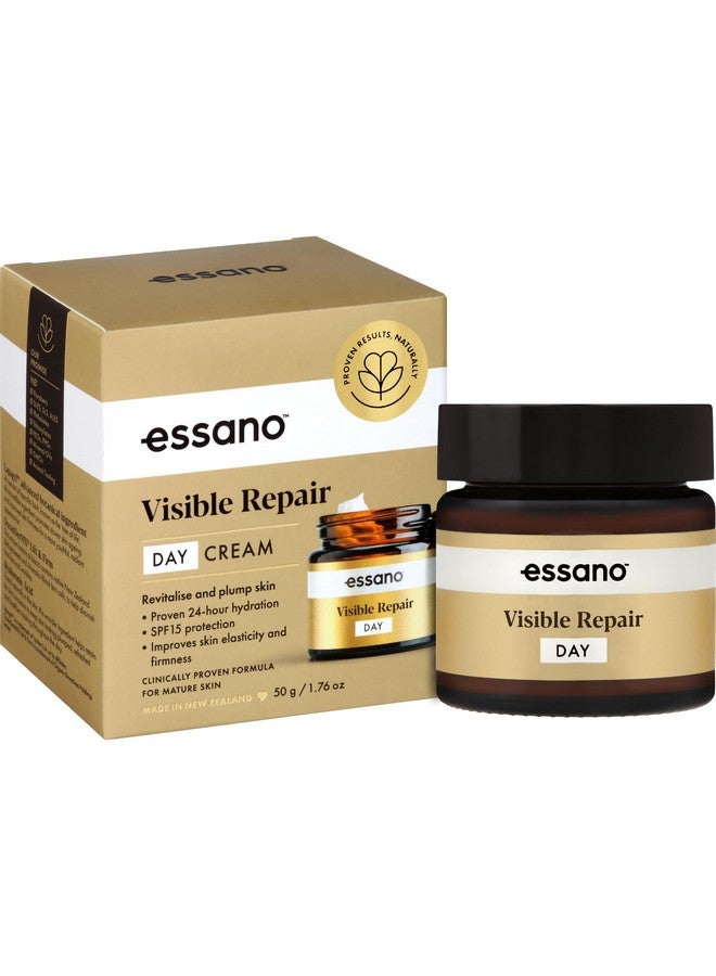Essano Visible Repair Face Moisturizer Day Cream with Hyaluronic Acid, Hydrating & Rejuvenating Daily Moisturizer for Mature Skin Care, Supports Firm Skin & Appearance of Fine Lines & Wrinkles, 50g - Image 1