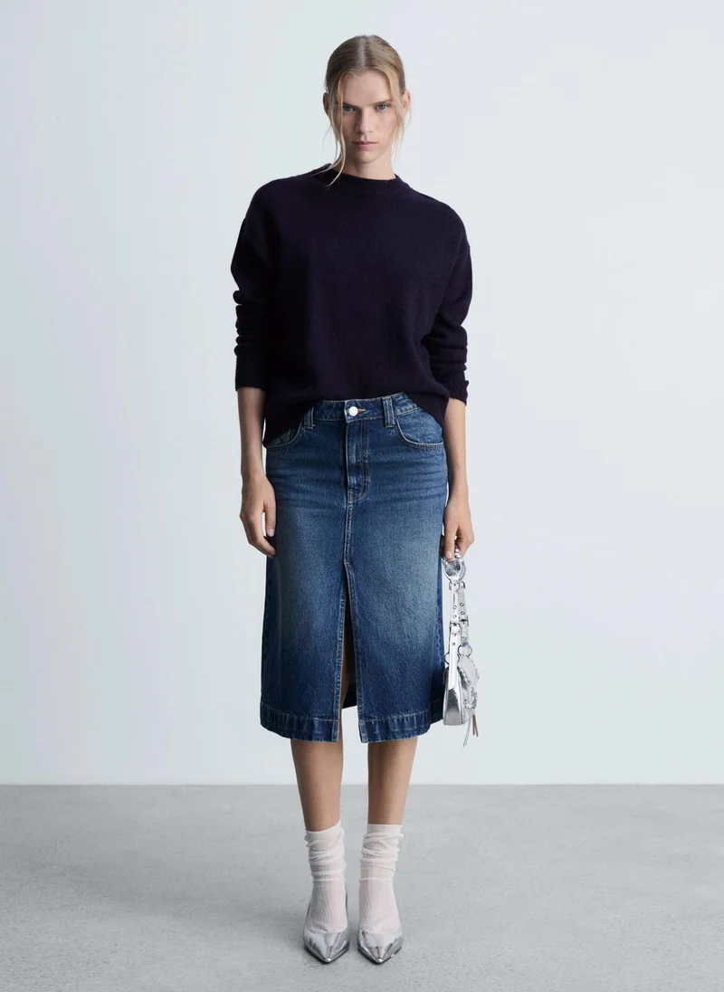 MANGO Mariano Crew Neck Knitted Sweater