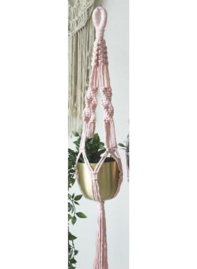 Antikiano Macrame Planter Holders 3 Piece Without Pots Cotton Threads Fixed Colors - Image 2