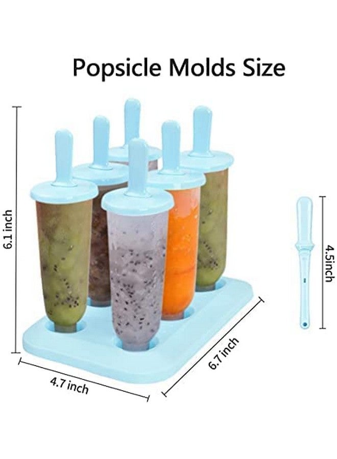 Zollyss Round Shaped Popsicle Molds Set - 6 Pack Mold, BPA Free Ice Mold For Ice Pop, Ice Popsicles Maker Fun for Kids and Adults - Image 3