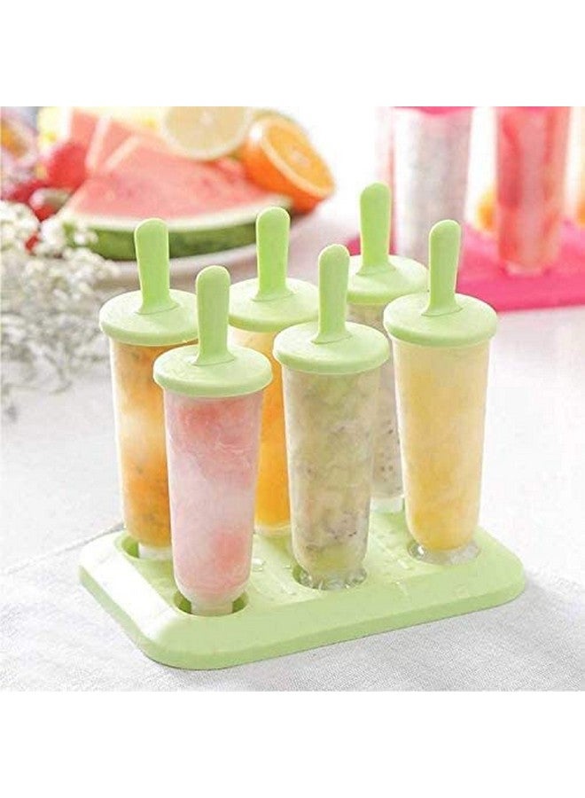 Zollyss Round Shaped Popsicle Molds Set - 6 Pack Mold, BPA Free Ice Mold For Ice Pop, Ice Popsicles Maker Fun for Kids and Adults - Image 2