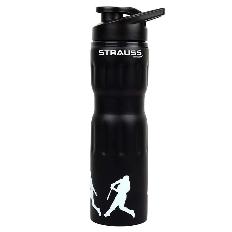 STRAUSS Stainless-Steel Water Bottle | Water Bottles for School, Office, Home & Gym | Leak Proof and BPA Free Gym Bottle | Easy to Carry | Water Bottle for Men & Women | 750 ML, (Black) - Image 4