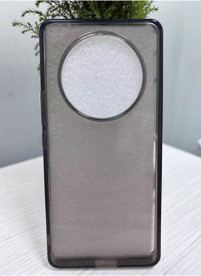 Soft Clear Flexible TPU Phone Cases, Shockproof Transparent Bumper Cover Slim Thin Phone Case for Honor X9c 5G Grey