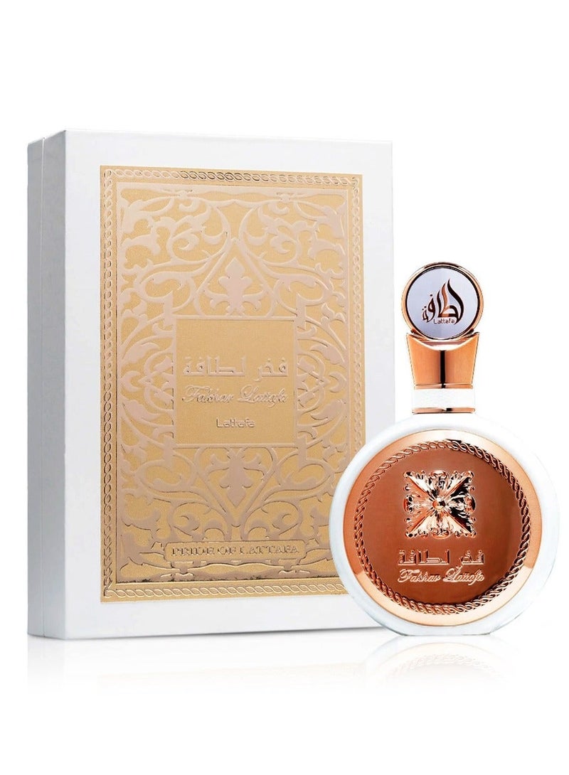 Lattafa Fakhar Lattafa Long Lasting Women’s Perfume 100ml | Luxury Perfume with Jasmine, Patchouli & Musk Blend | Elegant & Floral Eau De Parfum - Image 3