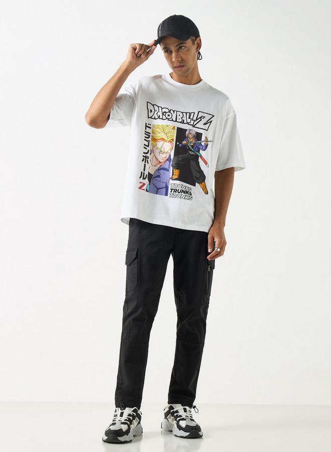 SP Characters Dragon Ball Z Print T-shirt with Crew Neck and Short Sleeves - Image 2