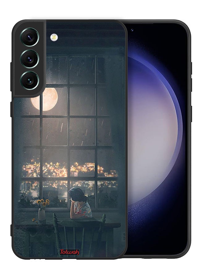 Tolwak Samsung Galaxy S21 Plus 5G Protective Case Cover Looking At Moon Art - Image 2