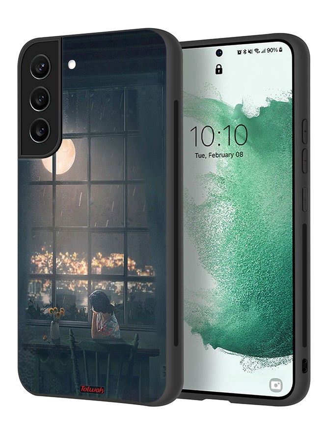 Tolwak Samsung Galaxy S21 Plus 5G Protective Case Cover Looking At Moon Art - Image 1