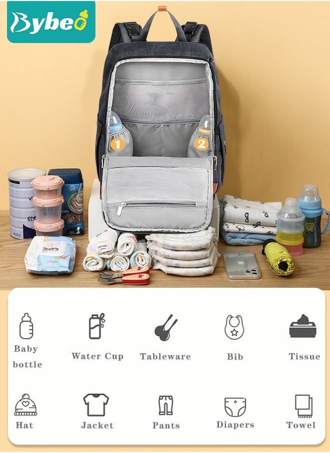 Bybeo - Diaper Bag Backpack, Multifunction Maternity Bags for Boys & Girls, Travel Mummy Backpack Large Capacity, Waterproof and Stylish - Image 1