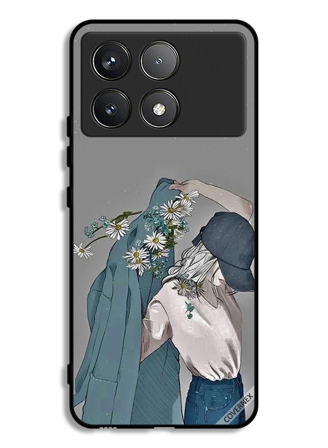 Covernex Xiaomi Redmi K70 Pro Protective Case Cover Cap Girl Wearing Coat Art - Image 1