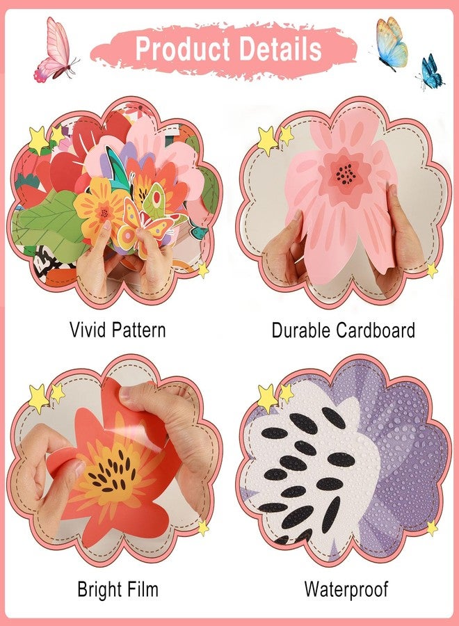 LioNergy Reading Classroom Bulletin Board Set Reading Helps Your Mind Bloom Bulletin Board Decoration Flower Butterfly Cutouts Wall Door Décor for Kindergarten Preschool Elementary Middle School - Image 4