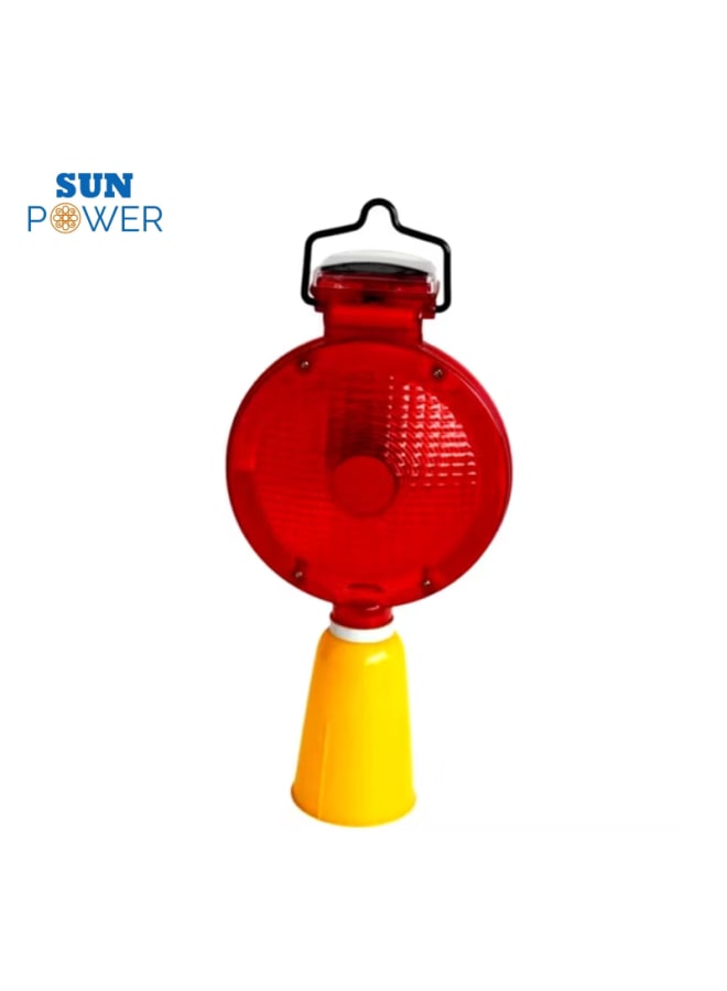 SUN POWER Solar Road Cone Flasher ABS Red Light 8-Month Warranty - Image 3
