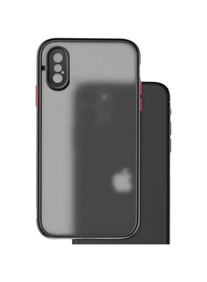Maikuqi Iphone Xs Max Case, Full Camera Protection, Shockproof Cover, Contrasting Frosted Soft Edge Hard Shell, Elegant Black For Men And Women - Image 2