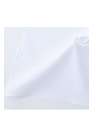 CoCoUSM Solid White Cotton Handkerchiefs for Wedding Party DIY Draw Gift Bulk - Image 4