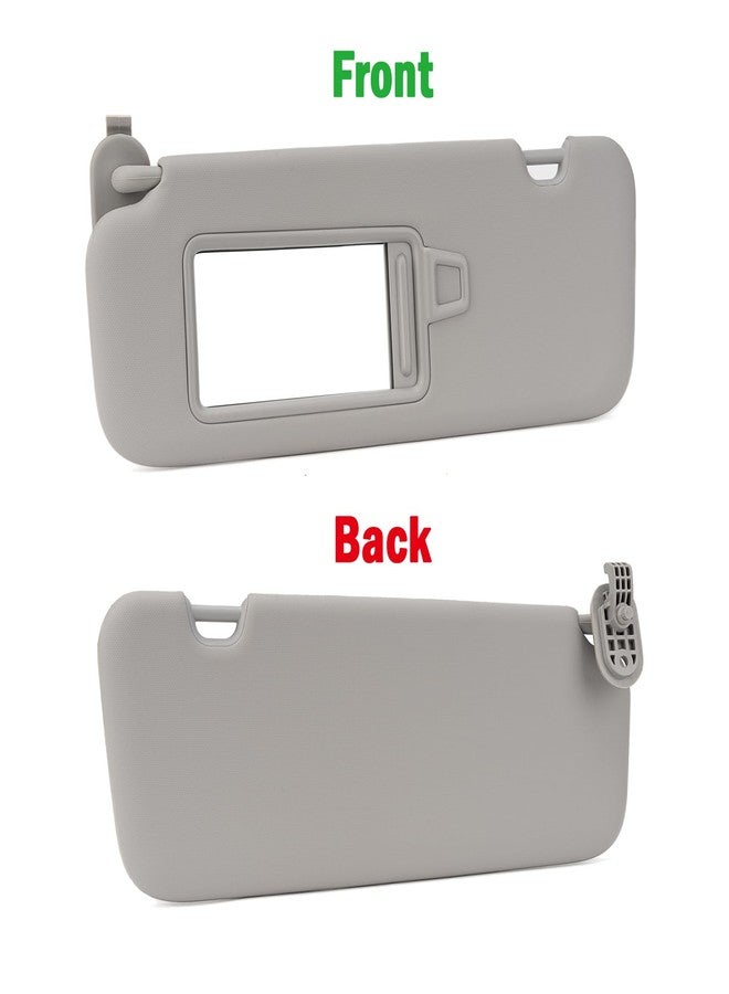 Xiaoyudou Left Driver Side Sun Visor Compatible with 2016 2017 2018 2019 Hyundai Elantra AD Replaces # 85210-F0100TTX （Gray - Image 3