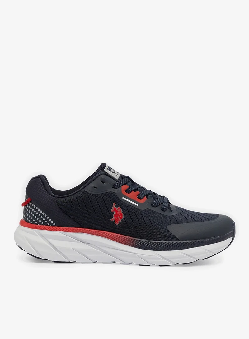 Men's Navy Low-Top Sneakers - Lightweight Lace-Up Design, Comfortable for Everyday Outfits