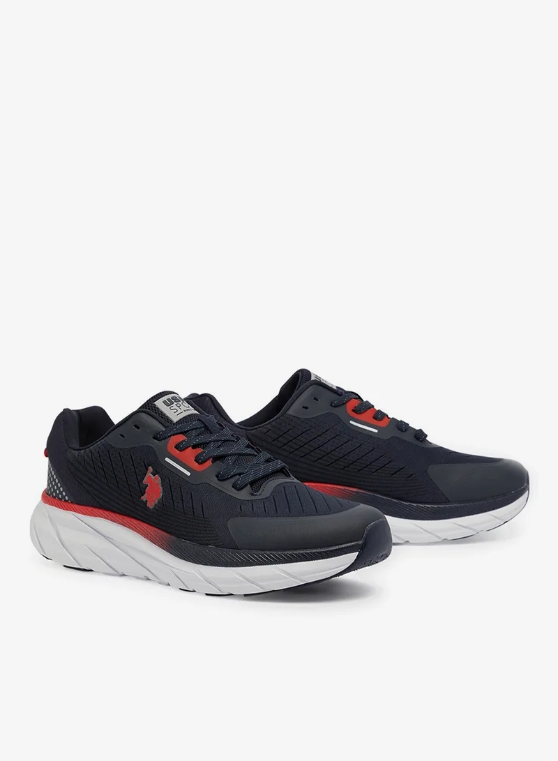 U.S. Polo Assn. Men's Navy Low-Top Sneakers - Lightweight Shoes Lace-Up Design, Comfortable for Everyday Outfits