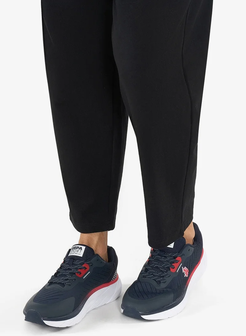 U.S. Polo Assn. Men's Navy Low-Top Sneakers - Lightweight Shoes Lace-Up Design, Comfortable for Everyday Outfits
