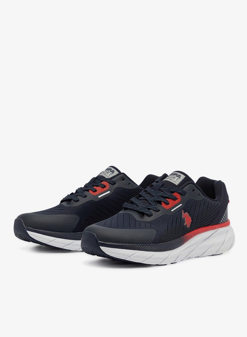 U.S. Polo Assn. أحذية رياضية منخفضة للرجال باللون navy - تصميم خفيف الوزن مع أربطة، مريحة للملابس اليومية - Image 3