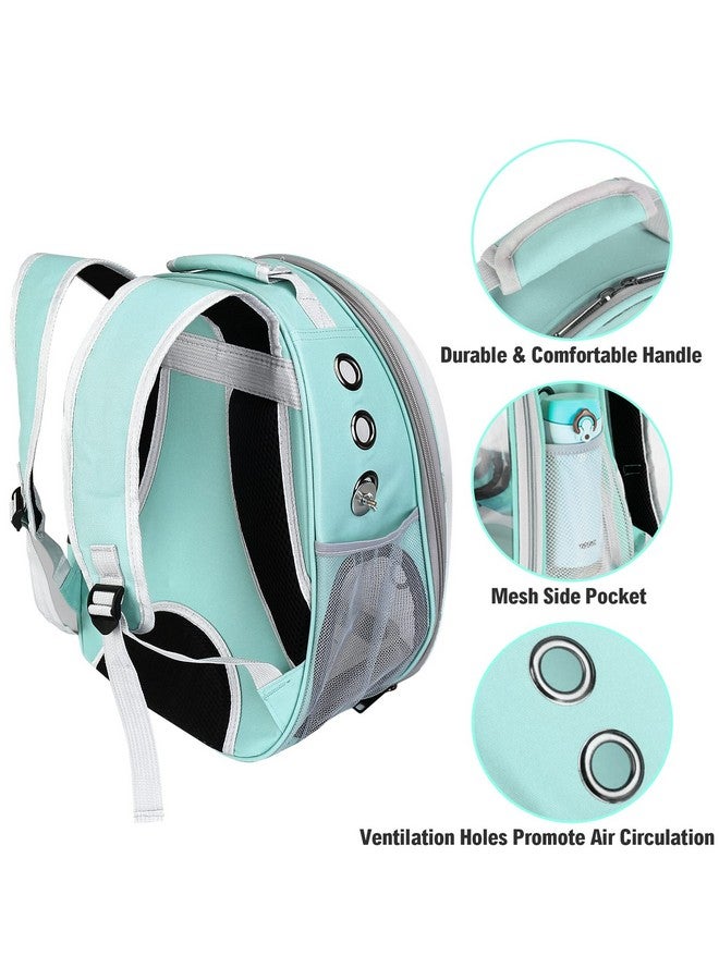 SSAWcasa Bird Carrier Backpack Travel Cage with Perch, Breathable Clear Parrot Cockatiel Cage with Toy Stainless Steel Food Bowl Tray for Conures Parakeet Budgie Canary Lovebirds, Small Animal Pet Carrier Bag - Image 3