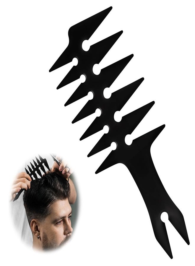 OLLBIT Men's Styling Comb,Double Sided Wide Tooth Comb Men,Black Retro Hair Styling for Texture Volume - Image 1