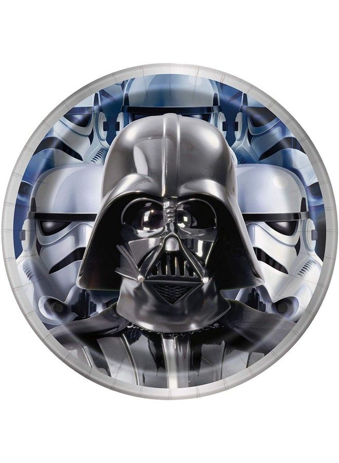Unique Star Wars Classic Birthday Party Supplies Bundle Pack Includes Dessert Cake Paper Plates 24 Count - Image 3