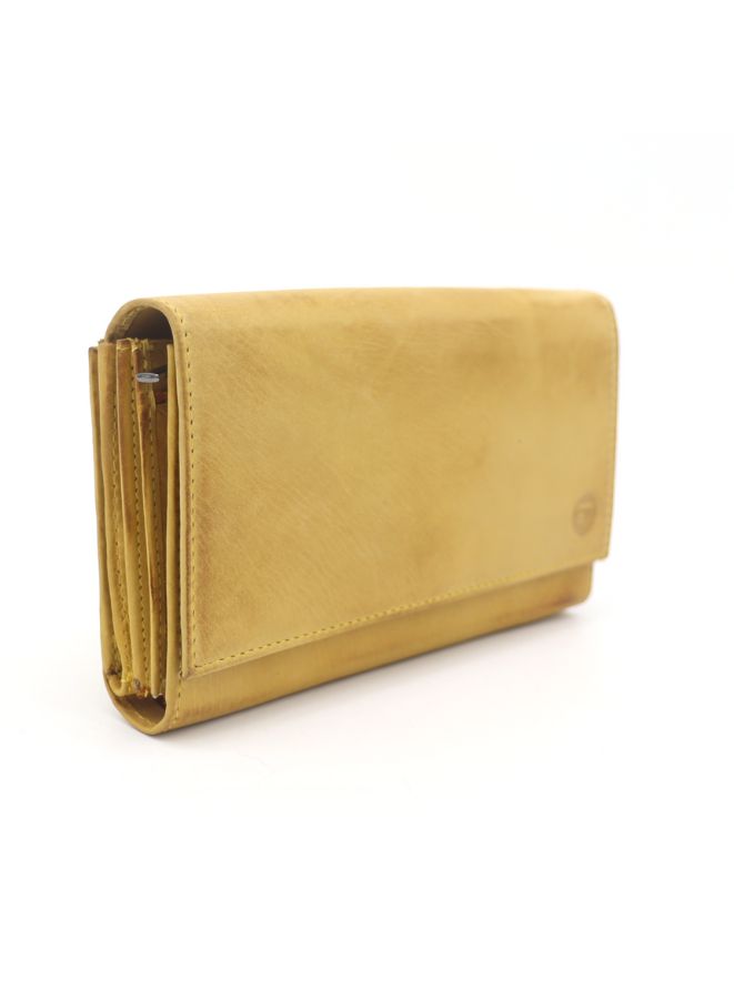 Gai mattiolo Gai Mattiolo Women's Button-Up Leather Wallet with RFID Protection – Italian Sauvage Leather, Multi-Function Design  - Image 1