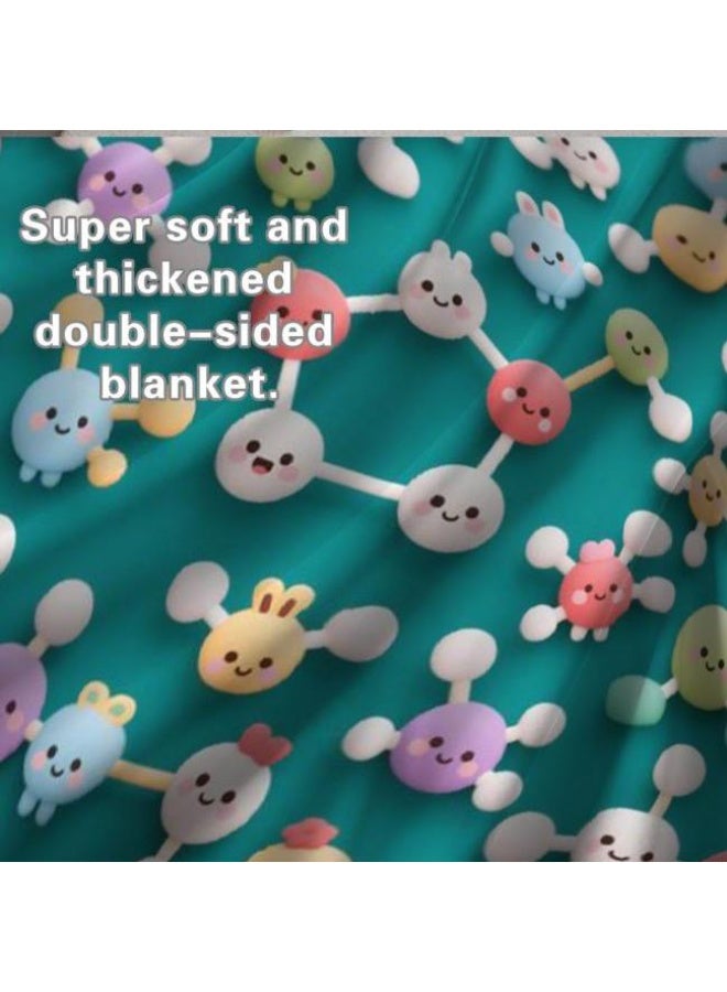 general Baby and children's cartoon flannel thin blanket (warm and comfortable, suitable for sleep, game use) 70cm*100cm - Image 1