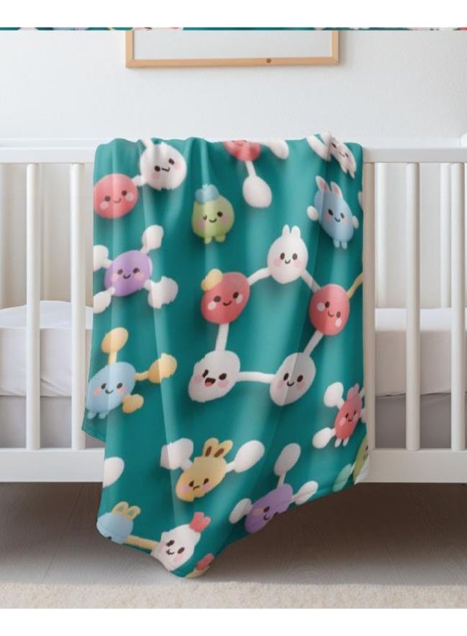 general Baby and children's cartoon flannel thin blanket (warm and comfortable, suitable for sleep, game use) 70cm*100cm - Image 5