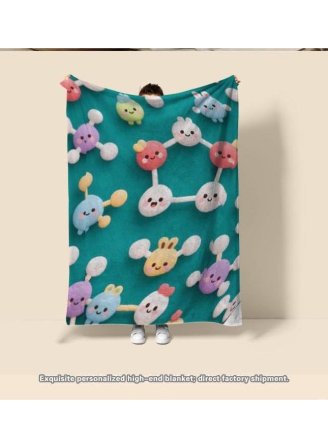 general Baby and children's cartoon flannel thin blanket (warm and comfortable, suitable for sleep, game use) 70cm*100cm - Image 3