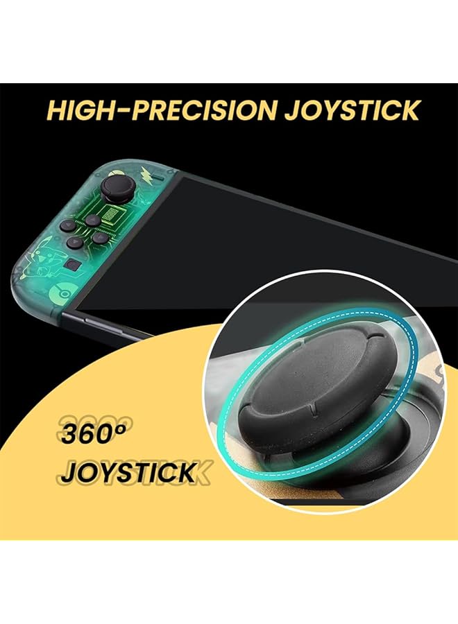 YARDHOBI Joy Con Controller Compatible For Switch Wireless Joypad Replacement For Switch Joycon Left Right Remote For Switch Controllers Joycon Support Sports Dual Vibration/Wake Up/Motion Control (Black) - Image 2