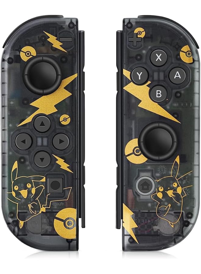 YARDHOBI Joy Con Controller Compatible For Switch Wireless Joypad Replacement For Switch Joycon Left Right Remote For Switch Controllers Joycon Support Sports Dual Vibration/Wake Up/Motion Control (Black) - Image 1